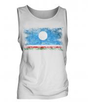 Sakha Republic Distressed Flag Mens Vest