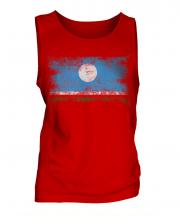 Sakha Republic Distressed Flag Mens Vest