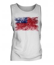 Samoa Distressed Flag Mens Vest