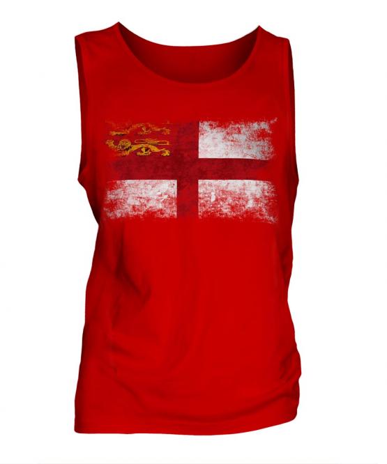 Sark Distressed Flag Mens Vest