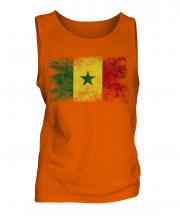 Senegal Distressed Flag Mens Vest
