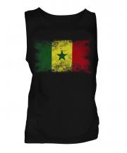 Senegal Distressed Flag Mens Vest