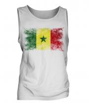 Senegal Distressed Flag Mens Vest