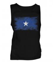 Somalia Distressed Flag Mens Vest