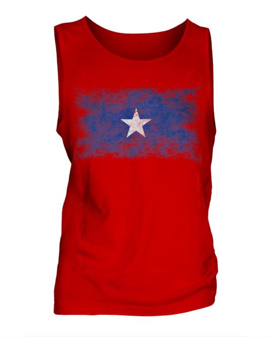 Somalia Distressed Flag Mens Vest