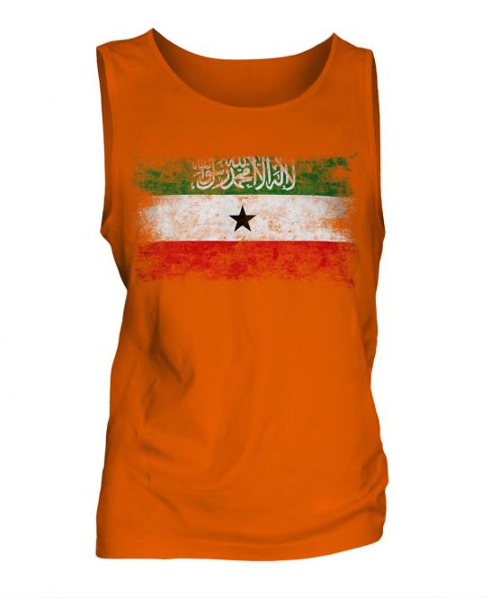 Somaliland Distressed Flag Mens Vest