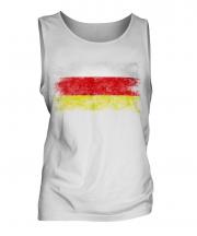 South Ossetia Distressed Flag Mens Vest