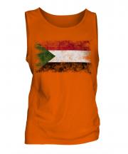 Sudan Distressed Flag Mens Vest