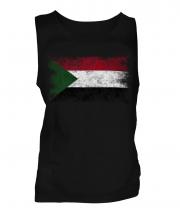 Sudan Distressed Flag Mens Vest