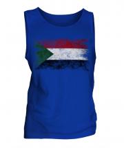 Sudan Distressed Flag Mens Vest