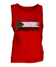 Sudan Distressed Flag Mens Vest