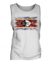 Swaziland Distressed Flag Mens Vest