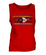 Swaziland Distressed Flag Mens Vest