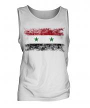 Syria Distressed Flag Mens Vest