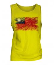 Taiwan Distressed Flag Mens Vest