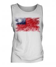 Taiwan Distressed Flag Mens Vest