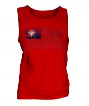 Taiwan Distressed Flag Mens Vest