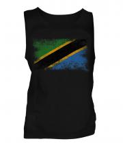 Tanzania Distressed Flag Mens Vest