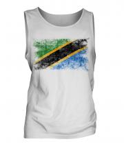 Tanzania Distressed Flag Mens Vest