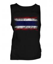Thailand Distressed Flag Mens Vest