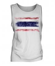 Thailand Distressed Flag Mens Vest