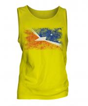 Tierra Del Fuego Province Distressed Flag Mens Vest