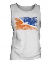 Tierra Del Fuego Province Distressed Flag Mens Vest