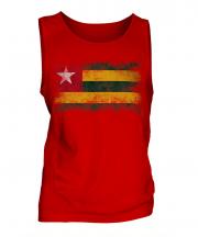 Togo Distressed Flag Mens Vest
