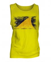 Tokelau Distressed Flag Mens Vest