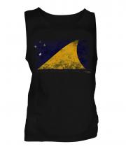 Tokelau Distressed Flag Mens Vest