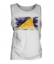 Tokelau Distressed Flag Mens Vest