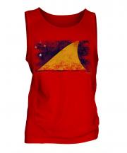 Tokelau Distressed Flag Mens Vest