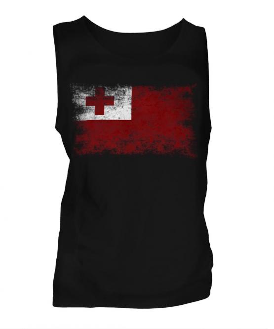 Tonga Distressed Flag Mens Vest