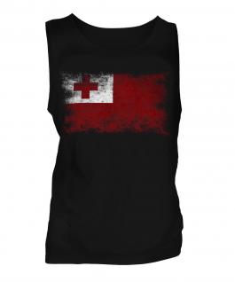 Tonga Distressed Flag Mens Vest