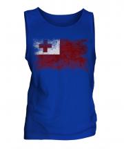 Tonga Distressed Flag Mens Vest