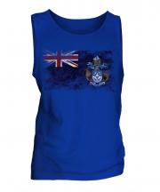 Tristan Da Cunha Distressed Flag Mens Vest
