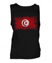 Tunisia Distressed Flag Mens Vest