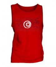 Tunisia Distressed Flag Mens Vest