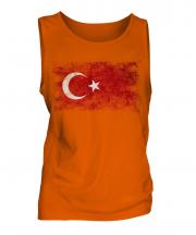 Turkey Distressed Flag Mens Vest