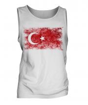 Turkey Distressed Flag Mens Vest