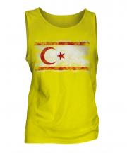 Turkish Republic Of Northern Cyprus Distressed Flag Mens Vest