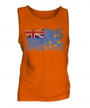 Tuvalu Distressed Flag Mens Vest