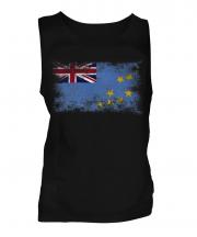 Tuvalu Distressed Flag Mens Vest