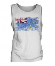 Tuvalu Distressed Flag Mens Vest