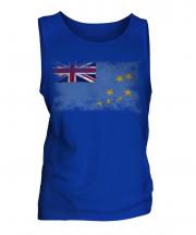 Tuvalu Distressed Flag Mens Vest