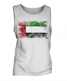 United Arab Emirates Distressed Flag Mens Vest