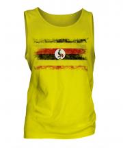 Uganda Distressed Flag Mens Vest