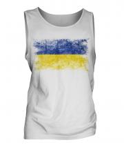 Ukraine Distressed Flag Mens Vest