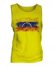 Venezuela Distressed Flag Mens Vest