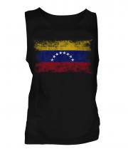Venezuela Distressed Flag Mens Vest